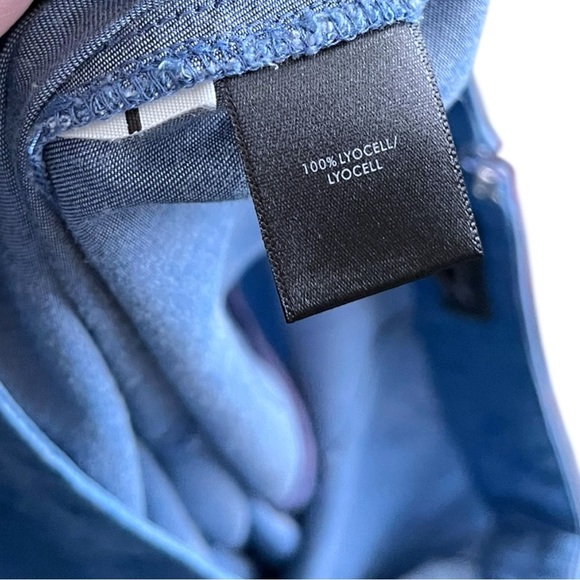 Ann Taylor Chambray Lace Up Flowy Flair Skirt size 14 - Picture 6 of 6